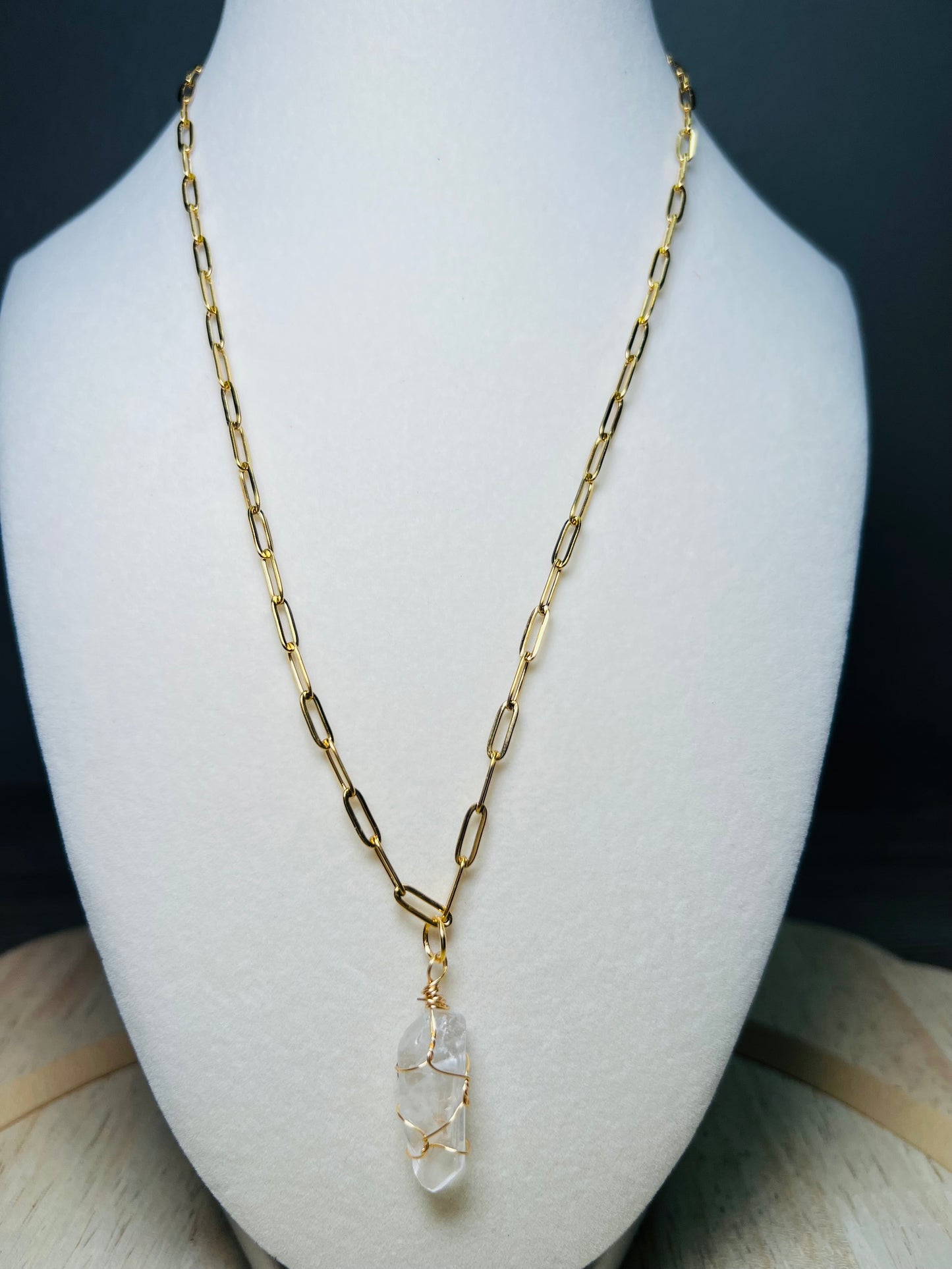 Quartz Pendant Necklace